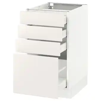 IKEA Sektion gabinete bajo 4 cajones, blanco maximera/veddinge blanco, 46x61x76 cm oferta