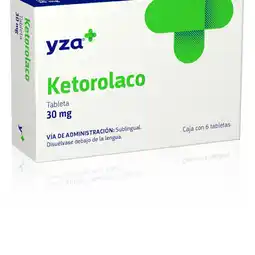 Farmacias YZA Yza ketorolaco sublingual 30mg 6 tabs oferta