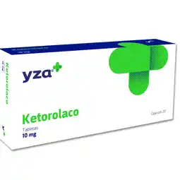 Farmacias YZA Yza ketorolaco 10mg 20 tabs oferta