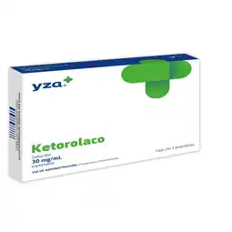 Farmacias YZA Yza ketorolaco 30mg/1ml 3 amp oferta