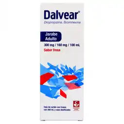 Farmacias YZA Dalvear jarabe adulto sabor fresa 300mg/160mg 200ml oferta