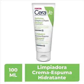 Farmacia San Pablo Cerave crema-espuma limpiadora hidratante para piel normal a seca oferta