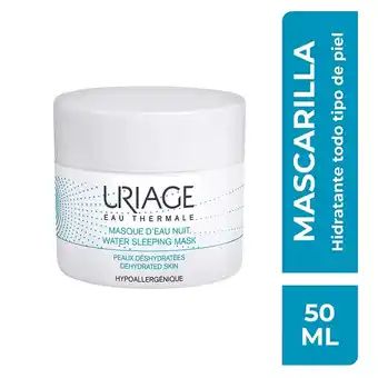 Farmacia San Pablo Uriage mascarilla de agua de noche hidratante para rostro oferta