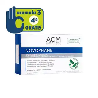 Farmacia San Pablo Novophane suplemento alimenticio en cápsulas para el cuidado capilar oferta