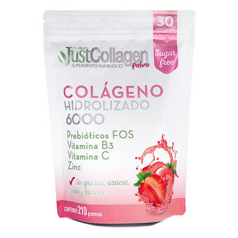 Farmacia San Pablo Just collagen colágeno hidrolizado en polvo sabor fresa oferta