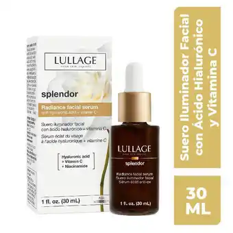 Farmacia San Pablo Lullage splendor suero iluminador facial con ácido hialurónico + vitamina c oferta