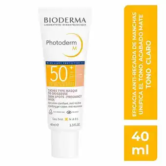 Farmacia San Pablo Bioderma photoderm m fps 50+ con color tono claro oferta