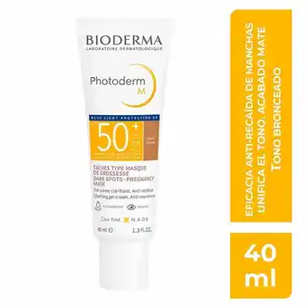 Farmacia San Pablo Bioderma photoderm m fps 50+ con color tono bronceado oferta