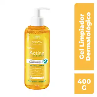 Farmacia San Pablo Darrow actine oil control gel limpiador dermatológico para piel mixta a grasa oferta