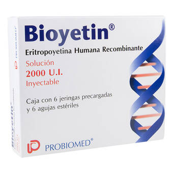 Farmacia San Pablo Bioyetin inyección 6 piezas jeringa oferta
