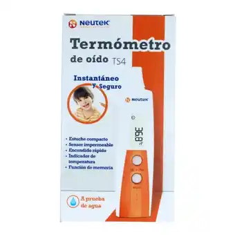 Farmacia San Pablo Neutek termómetro de oido ts4 a prueba de agua oferta