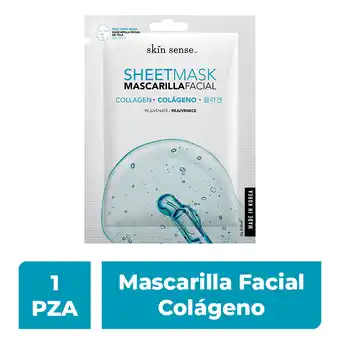 Farmacia San Pablo Skin sense mascarilla facial colágeno disminuye líneas de expresión y arrugas oferta