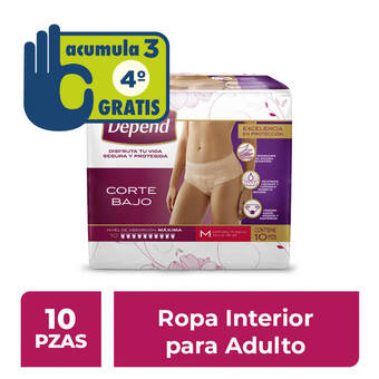 Farmacia San Pablo Depend ropa interior corte bajo talla mediana oferta