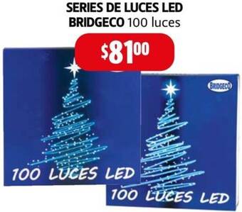Farmacias Guadalajara SERIES DE LUCES LED BRIDGECO 100 luces oferta
