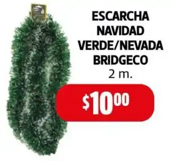 Farmacias Guadalajara ESCARCHA NAVIDAD VERDE/NEVADA BRIDGECO 2 m oferta