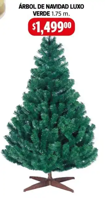 ÁRBOL DE NAVIDAD LUXO VERDE 1.75 m