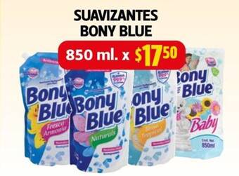 Farmacias Guadalajara SUAVIZANTES BONY BLUE 850 ml. oferta