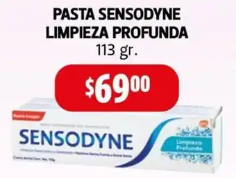 Farmacias Guadalajara PASTA SENSODYNE LIMPIEZA PROFUNDA 113 gr. oferta