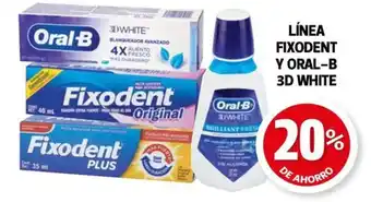 Farmacias Guadalajara LÍNEA FIXODENT Y ORAL-B 3D WHITE oferta