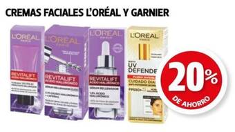 Farmacias Guadalajara CREMAS FACIALES L'ORÉAL Y GARNIER oferta