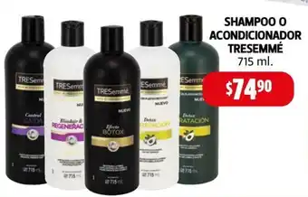 Farmacias Guadalajara SHAMPOO O ACONDICIONADOR TRESEMMÉ 715 ml. oferta