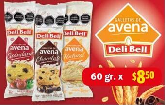 Farmacias Guadalajara Dell Bell Galletas de Avena 60 gr. oferta
