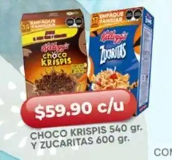Farmacias Guadalajara Kellogg's Choco Krispis Y Zucaritas oferta