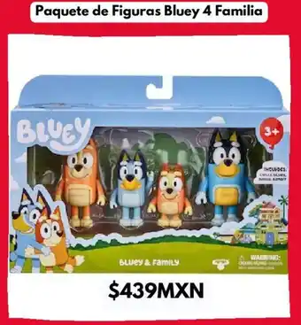 Sears Paquete de Figuras Bluey 4 Familia oferta