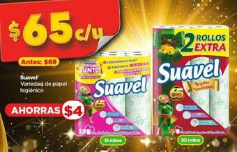 Bodega Aurrerá Suavel Variedad de papel higiénico oferta