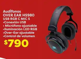 Soriana Híper Audífonos OVER EAR HS980 USB RGB C MIC S oferta