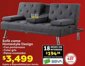 Soriana Híper Sofá cama Homestyle Design oferta