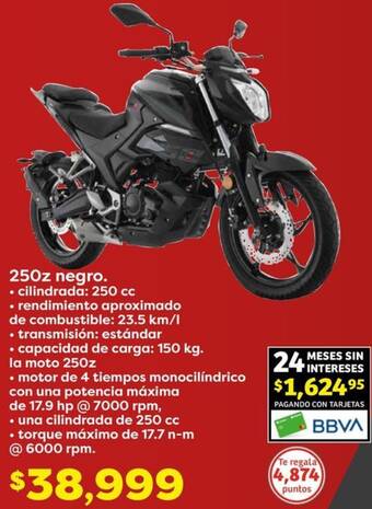 Soriana Híper 250z negro oferta