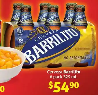 Cerveza Barrilito 6 pack 325 ml