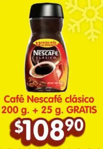 Café Nescafé clásico 200 g.+ 25 g