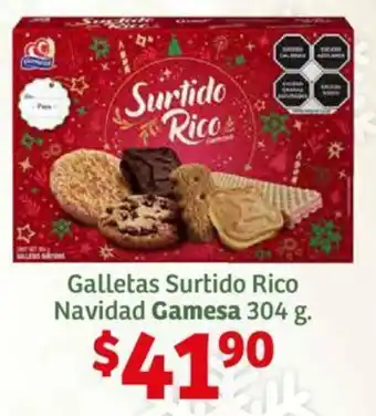 Soriana Híper Galletas Surtido Rico Navidad Gamesa 304 g. oferta