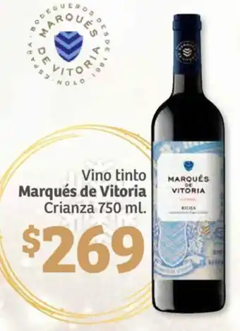 Soriana Híper Vino tinto Marqués de Vitoria Crianza 750 ml. oferta