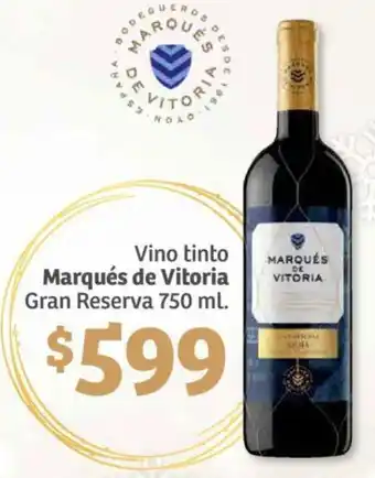 Soriana Híper Vino tinto Marqués de Vitoria Gran Reserva 750 ml. oferta