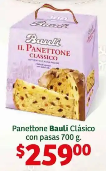 Soriana Híper Panettone Bauli Clásico con pasas 700 g. oferta
