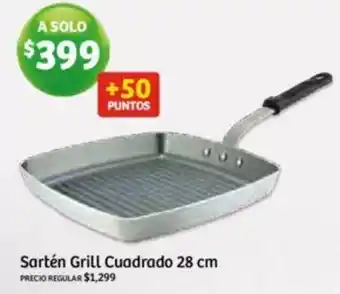 Soriana Híper Sartén Grill Cuadrado 28 cm oferta