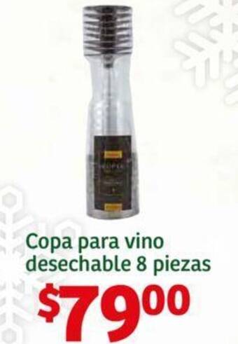 Soriana Híper Copa para vino desechable 8 piezas oferta