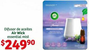 Soriana Híper Difusor de aceites Air Wick essential mist oferta