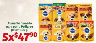 Soriana Híper Alimento húmedo para perro Pedigree pouch 5x100g oferta