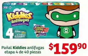 Pañal Kiddies antifugas etapa 4 de 40 piezas
