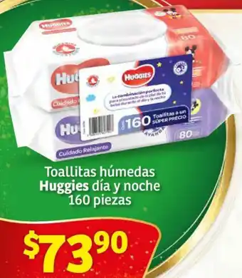 Soriana Híper Toallitas húmedas Huggies día y noche 160 piezas oferta