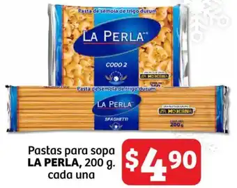 Soriana Híper Pastas para sopa LA PERLA, 200g oferta