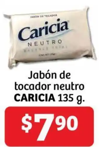 Soriana Híper Jabón de tocador neutro CARICIA 135 g. oferta