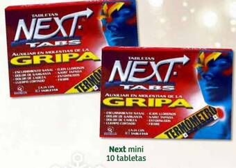 Soriana Híper Next mini 10 tabletas oferta