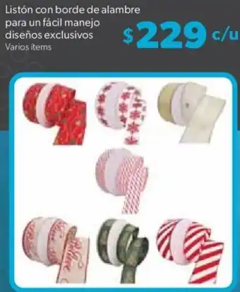 Sam's Club Listón con borde de alambre para un fácil manejo diseños exclusivos oferta