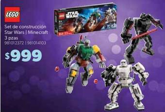 Sam's Club Set de construcción Star Wars /Minecraft 3 pzas oferta