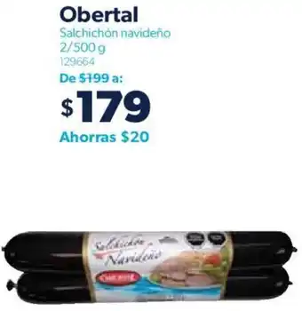 Sam's Club Obertal Salchichón navideño 2/500 g oferta